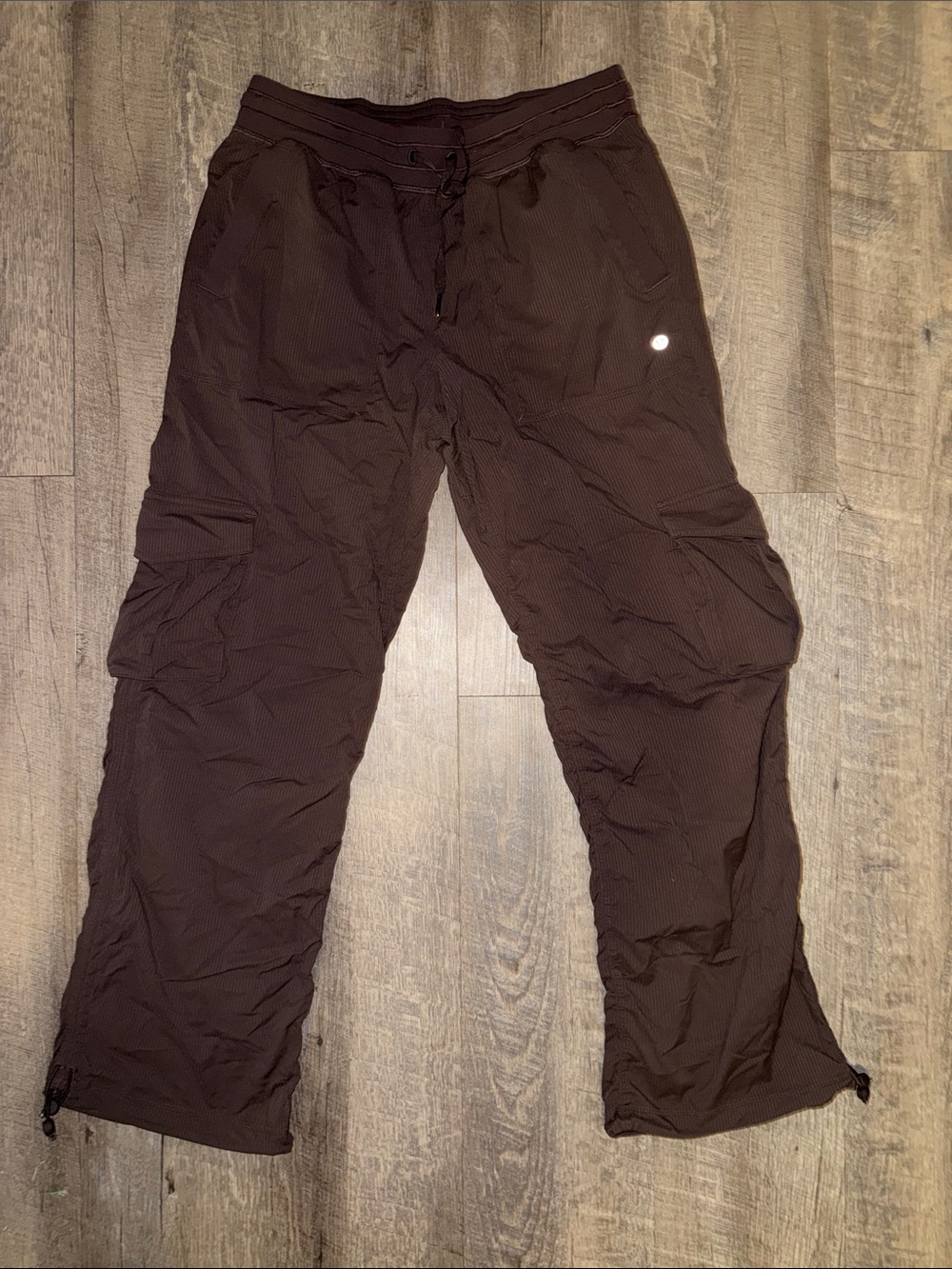 lululemon athletica Dark Brown Track Joggers with Cargo Pockets